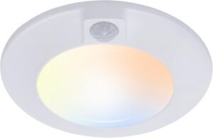 5 Color Motion Sensor Ceiling Light, 120V CRI90 10W,6.5 inch 2700K/3000K/3500K/4000K/5000K Selectable LED Flush Mount Fixture for Garage,Walk-in Closet,Attic,Pantry