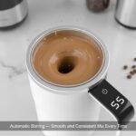Self Stirring Coffee Mug, Electric Auto Mixing Cup for Coffee & Protein Shakes, Rechargeable, 13 oz Black, Perfect for Office & Home Use