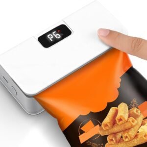 Rechargeable Mini Bag Sealer,6 Adjustable Levels Portable Heat Sealer With Cutter & Magnetic For Food Storage,Sealing Machine For Chip Plastic & Bags,Kitchen Gadgets for Food Resealer& Freshness