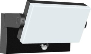 60W LED Outdoor Wall Light – 360° Adjustable Head, Motion Sensor, Color Temperature Adjustable (3000K/4000K/6500K) Waterproof Security Lighting for Garage, Porch & Yard