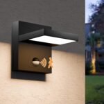 Motion Sensor Outdoor Light, 650 LM LED Security Lights Outside Waterproof with 270° Adjustable Head, IP65 Wall Lighting for Porch, Garage, Patio, Yard, Fence